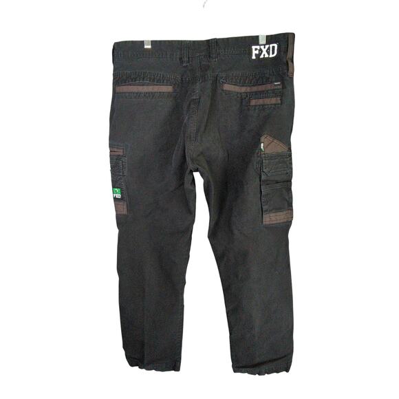 FXD Utility Cargo Pants Mens 38x30 Black Durango Work Carpenter - Picture 14 of 14